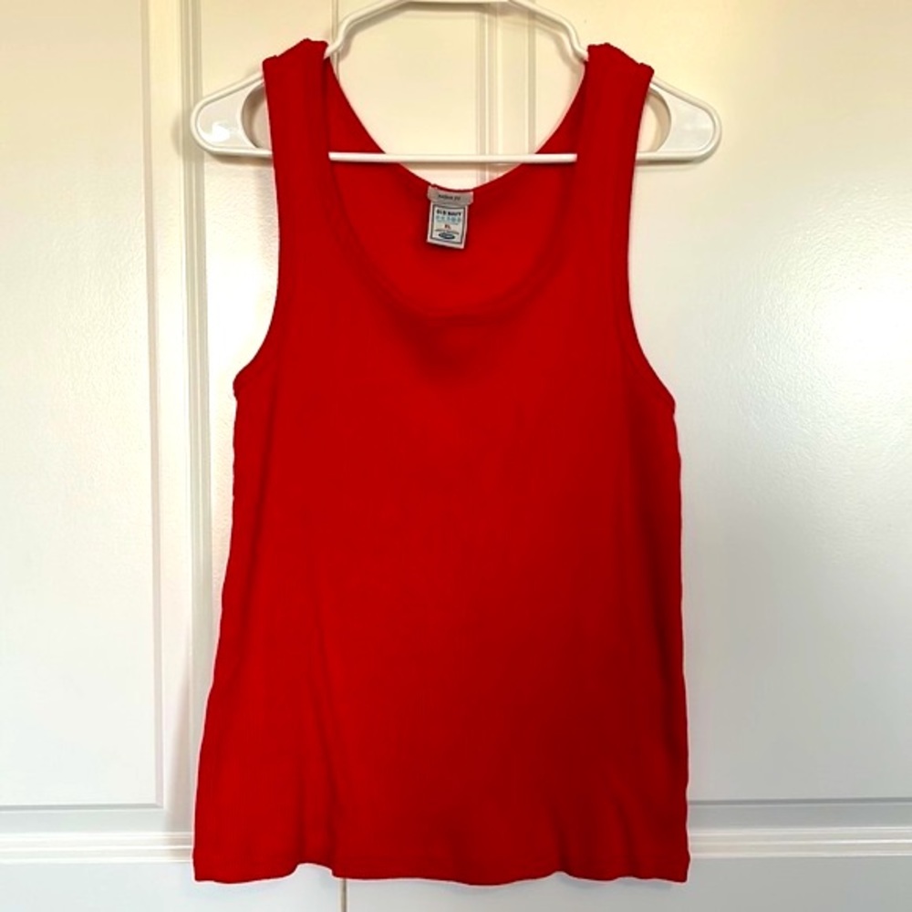Red old navy tank top